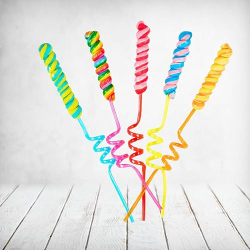 Swirl Crazy Pop Candy Straw