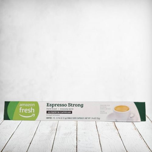 Amazon Fresh Espresso Strong Dark Roast 10s