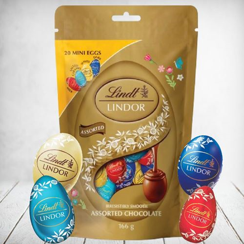 Lindt Lindor Assorted Mini Eggs 166g