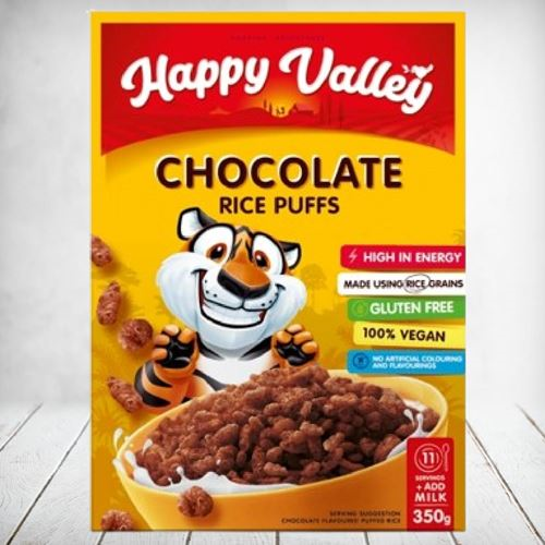 Happy Valley Chocolate Rice Puffs 350g
