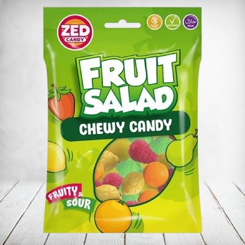 ZED Candy Soft Chewy Fruit Salad Sugar Gummies 106g