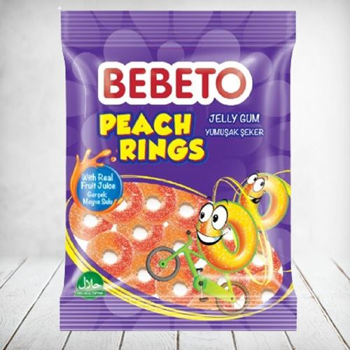 Bebeto Peach Rings 80g