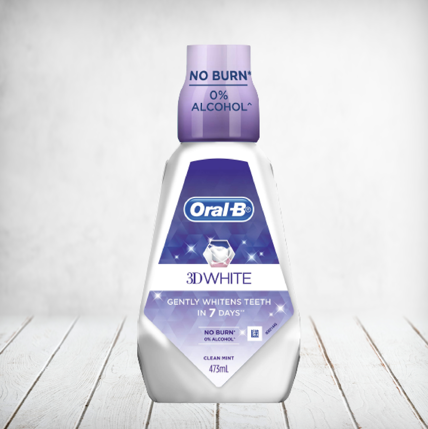 Oral B 3D White Mouth Wash 473ml