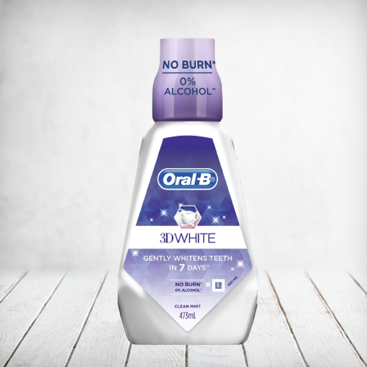 Oral B 3D White Mouth Wash 473ml