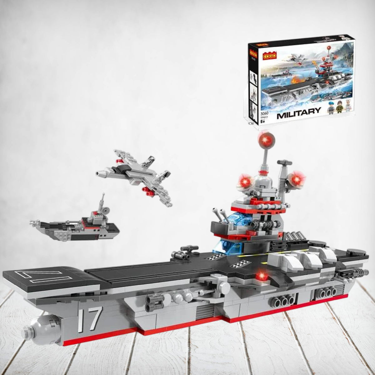 Aircraft Carrier Build 594Pcs