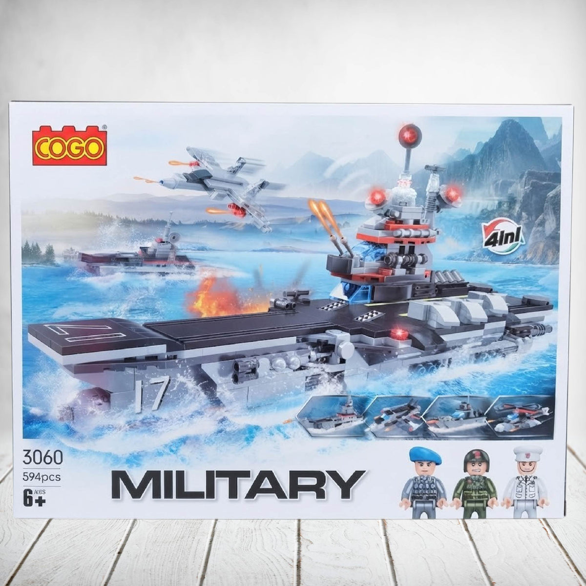 Aircraft Carrier Build 594Pcs
