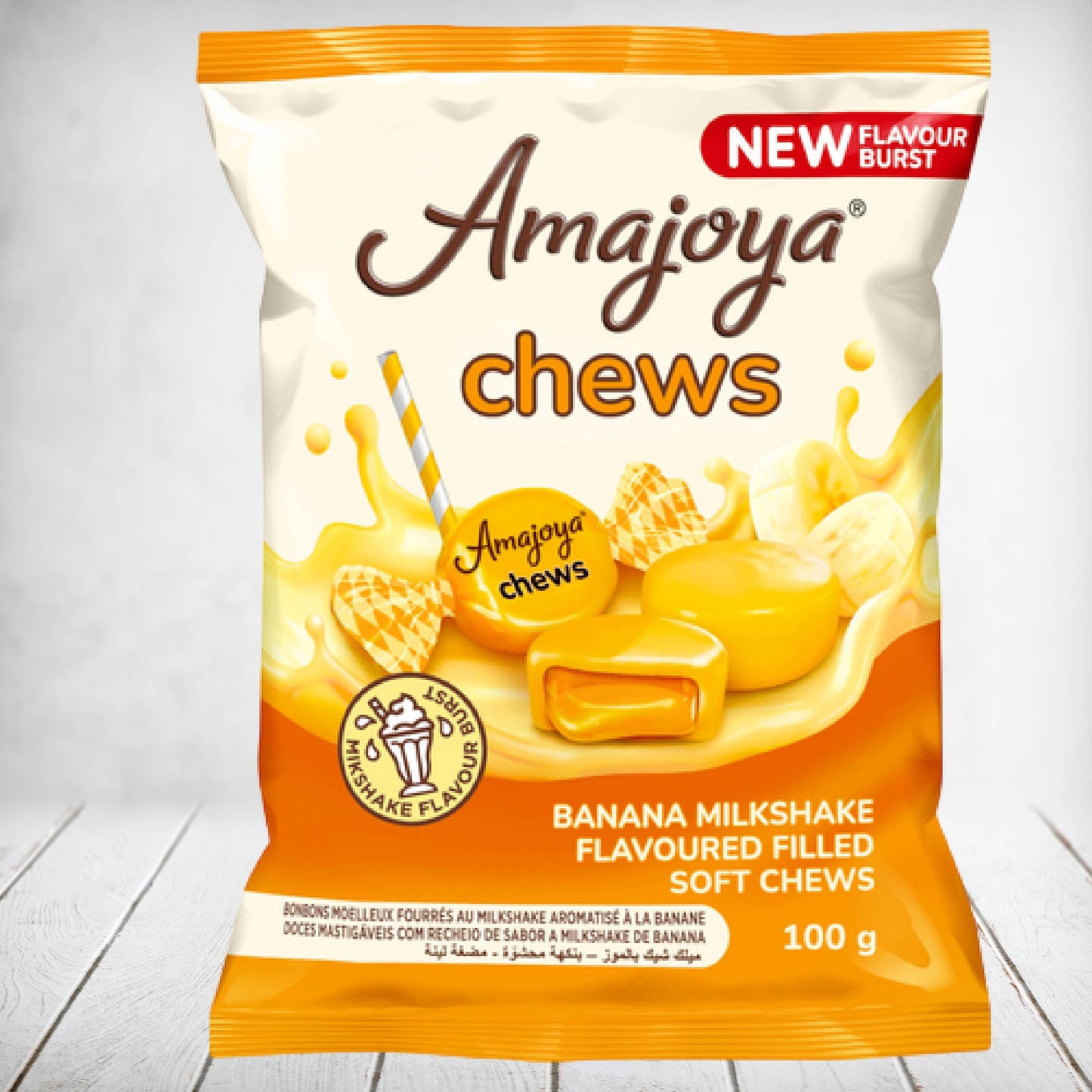 Amajoya Chews Banana Milkshake 100g