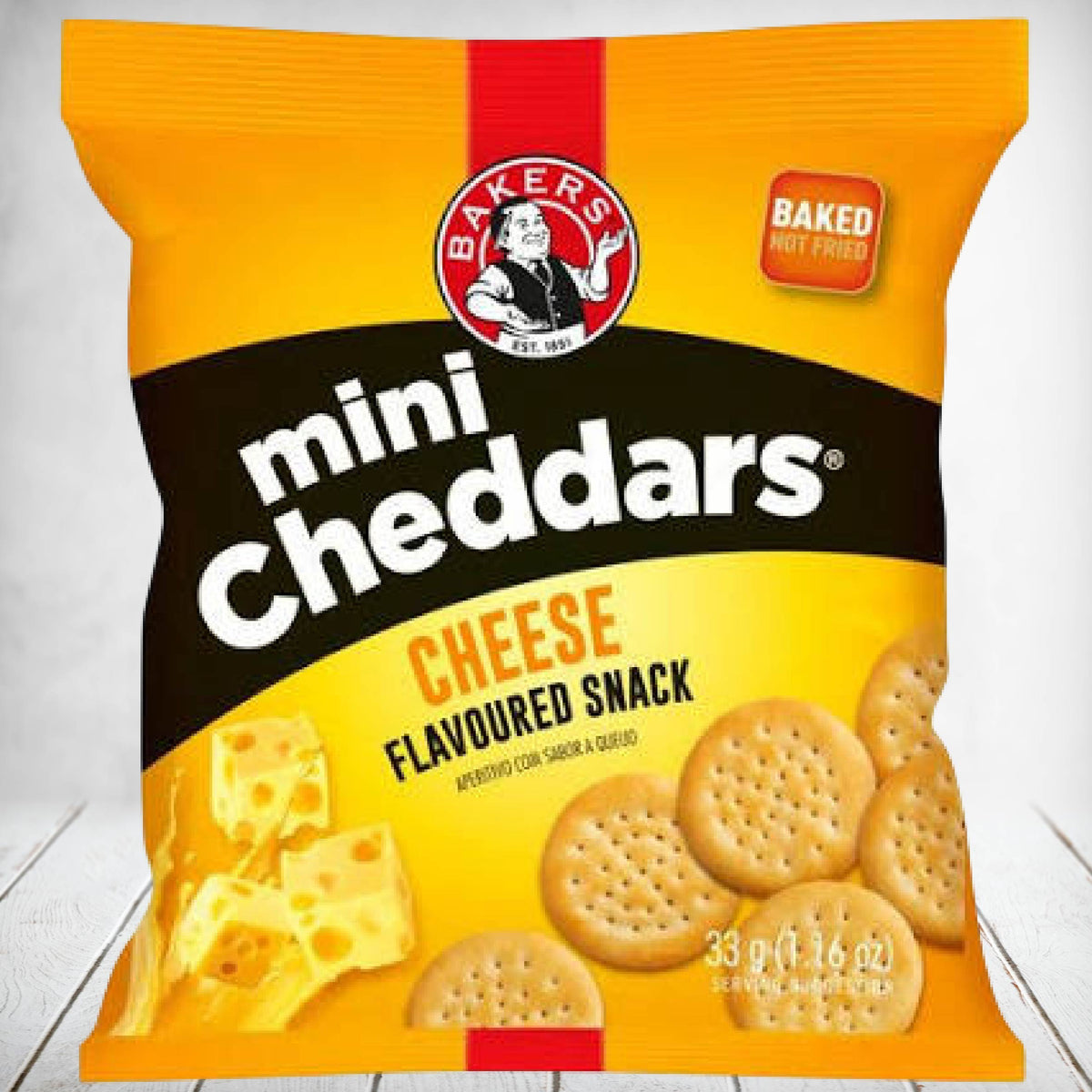 Bakers Mini Cheddar Cheese 33g