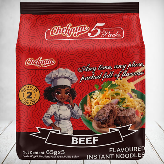 Chef Yum Noodles Beef 5*65g