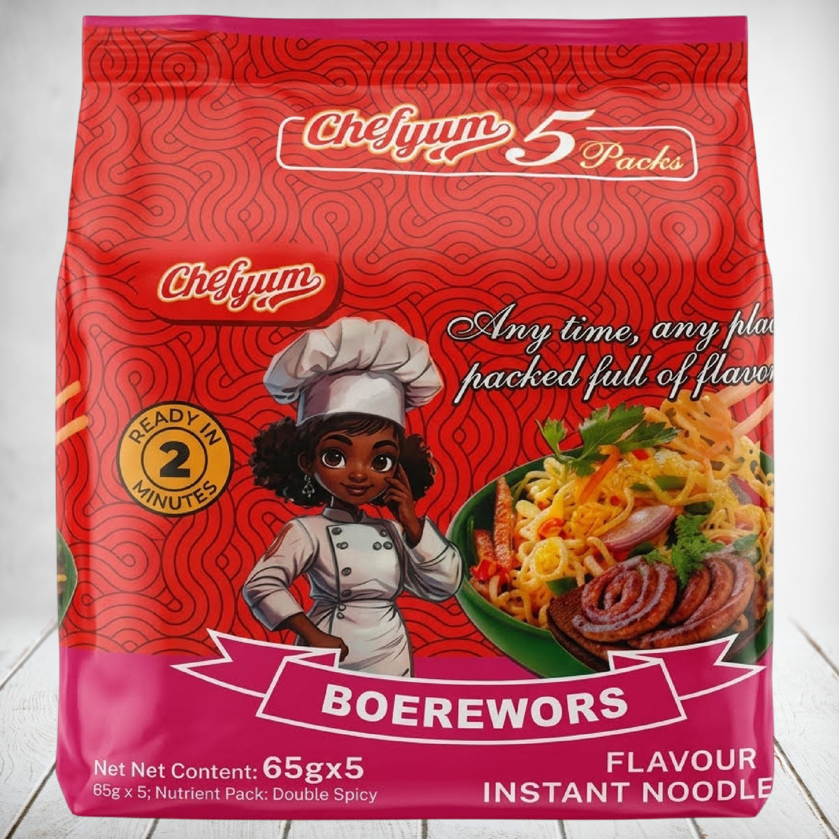 Chef Yum Noodles Boerewors 5*65g