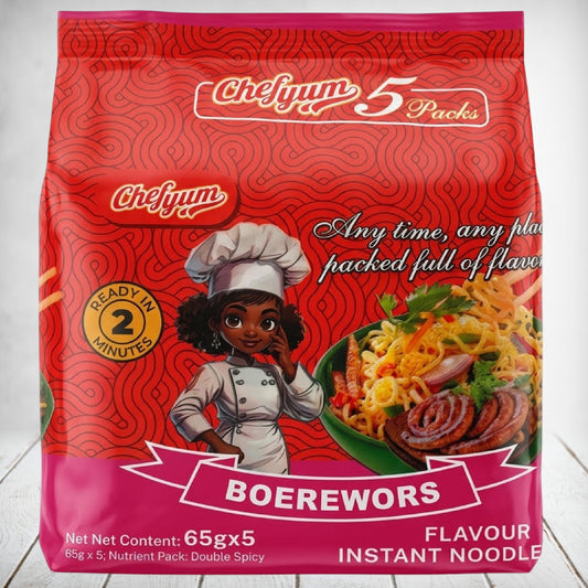 Chef Yum Noodles Boerewors 5*65g