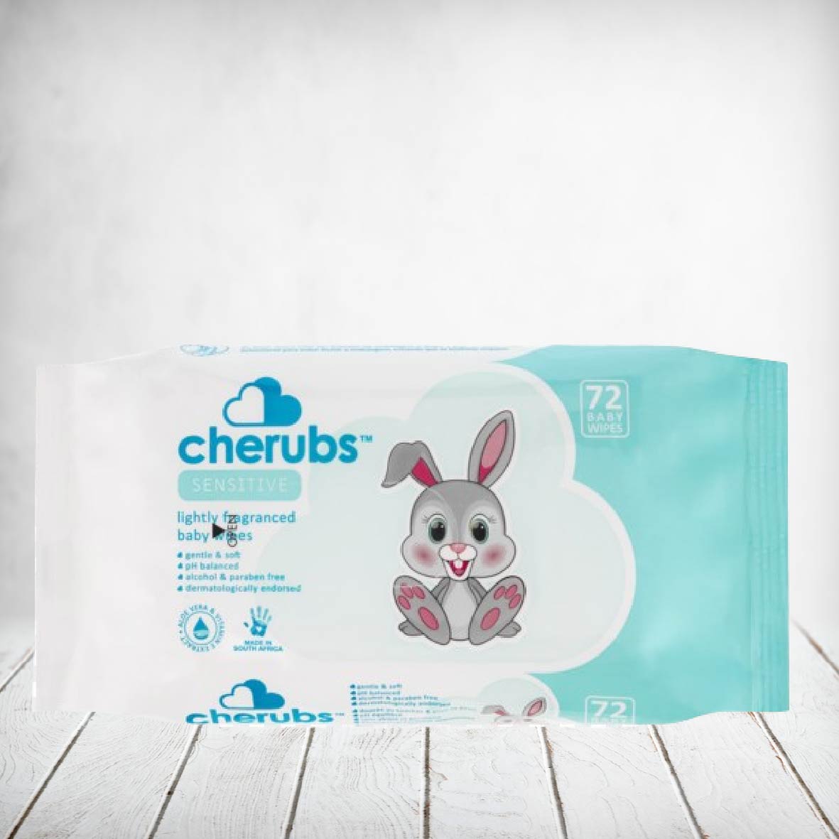 Cherubs Sensitive Wipes Lightly Fragranced 64s