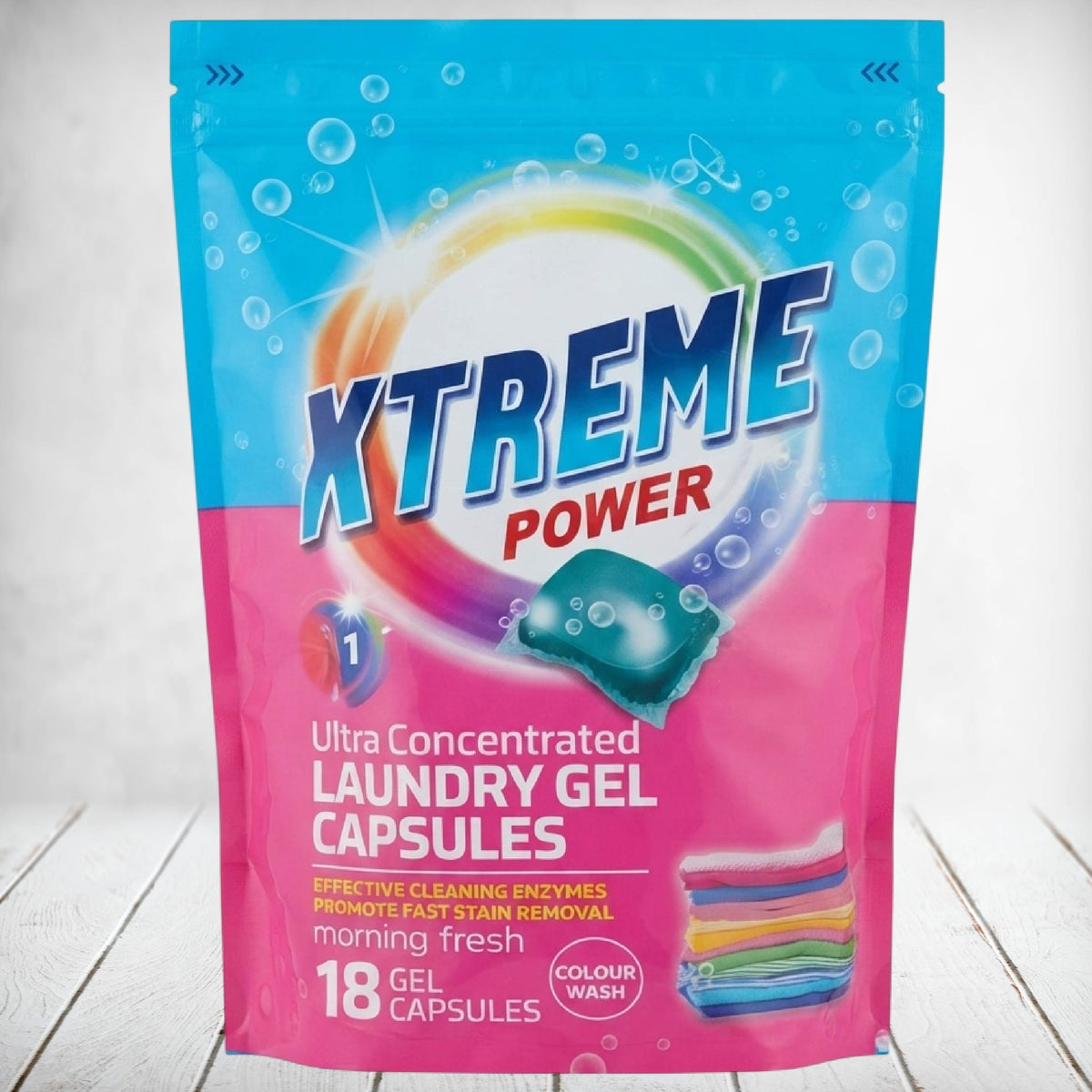 Clicks Extreme Laundry Gel Capsules Colour Wash 18s