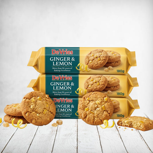 De Vries Ginger & Lemon 180g