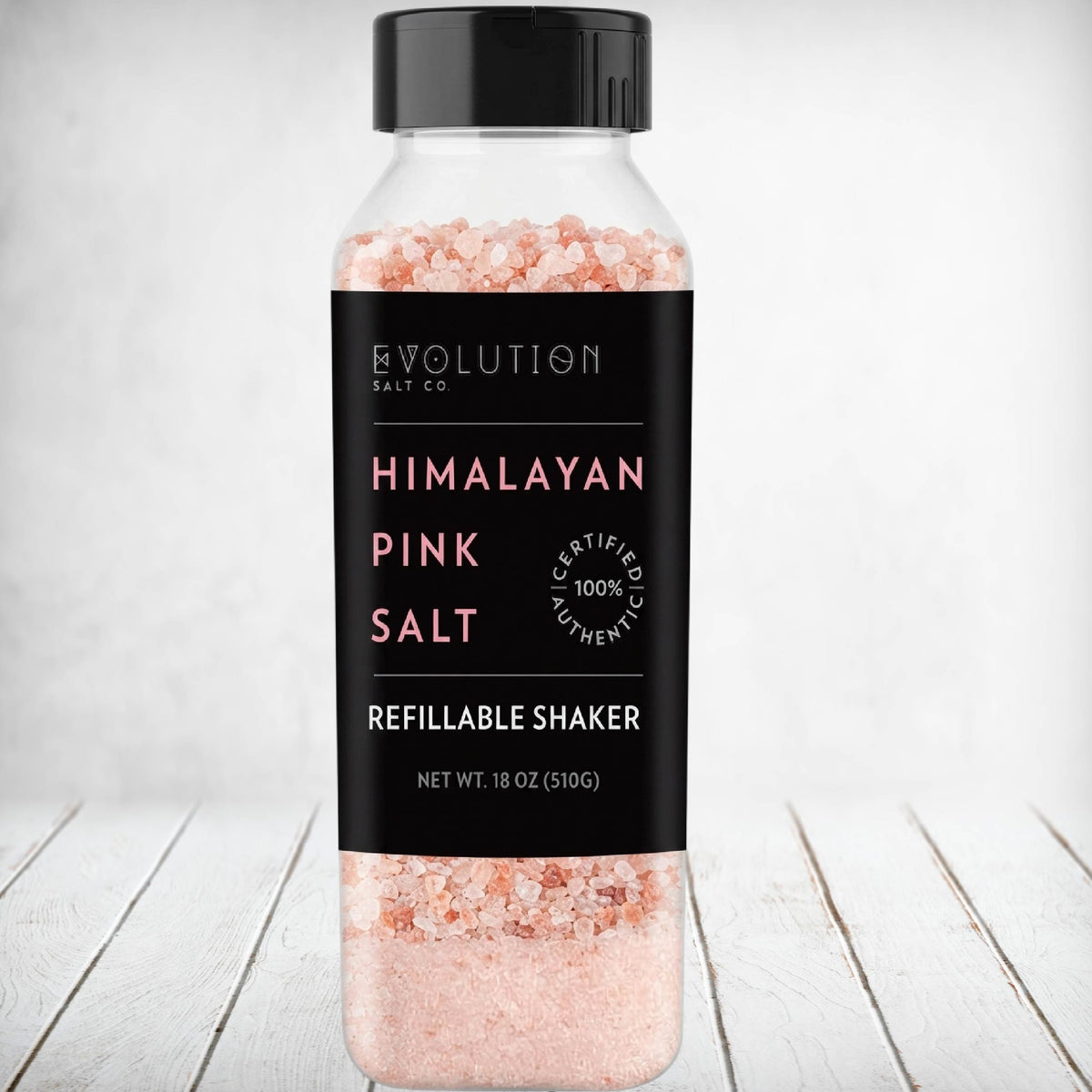 Evolution Himalayan Pink Salt Shaker 510g