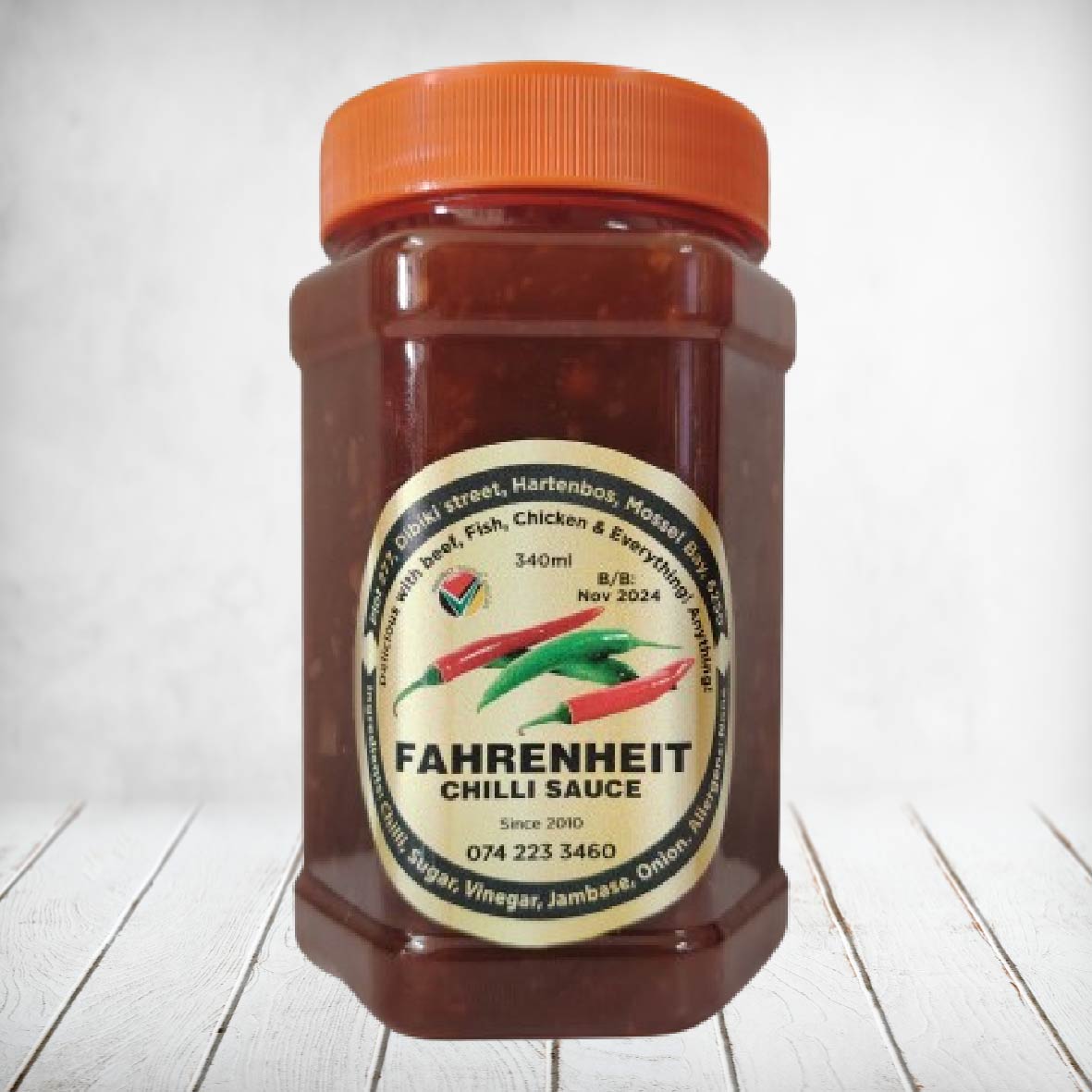 Fahrenheit Biltong Chilli Sauce 340ml - Mild