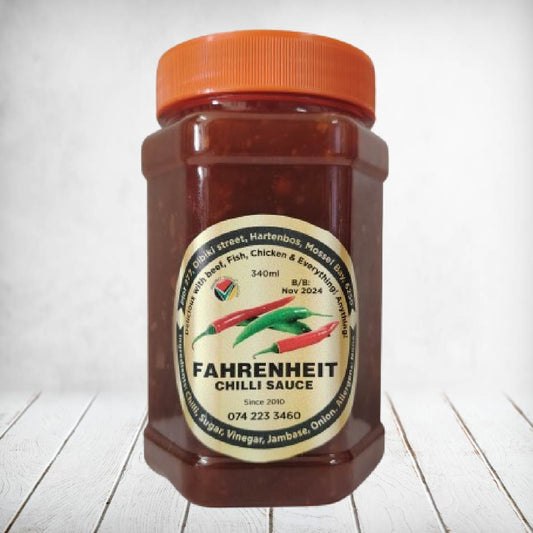 Fahrenheit Biltong Chilli Sauce 340ml - Mild