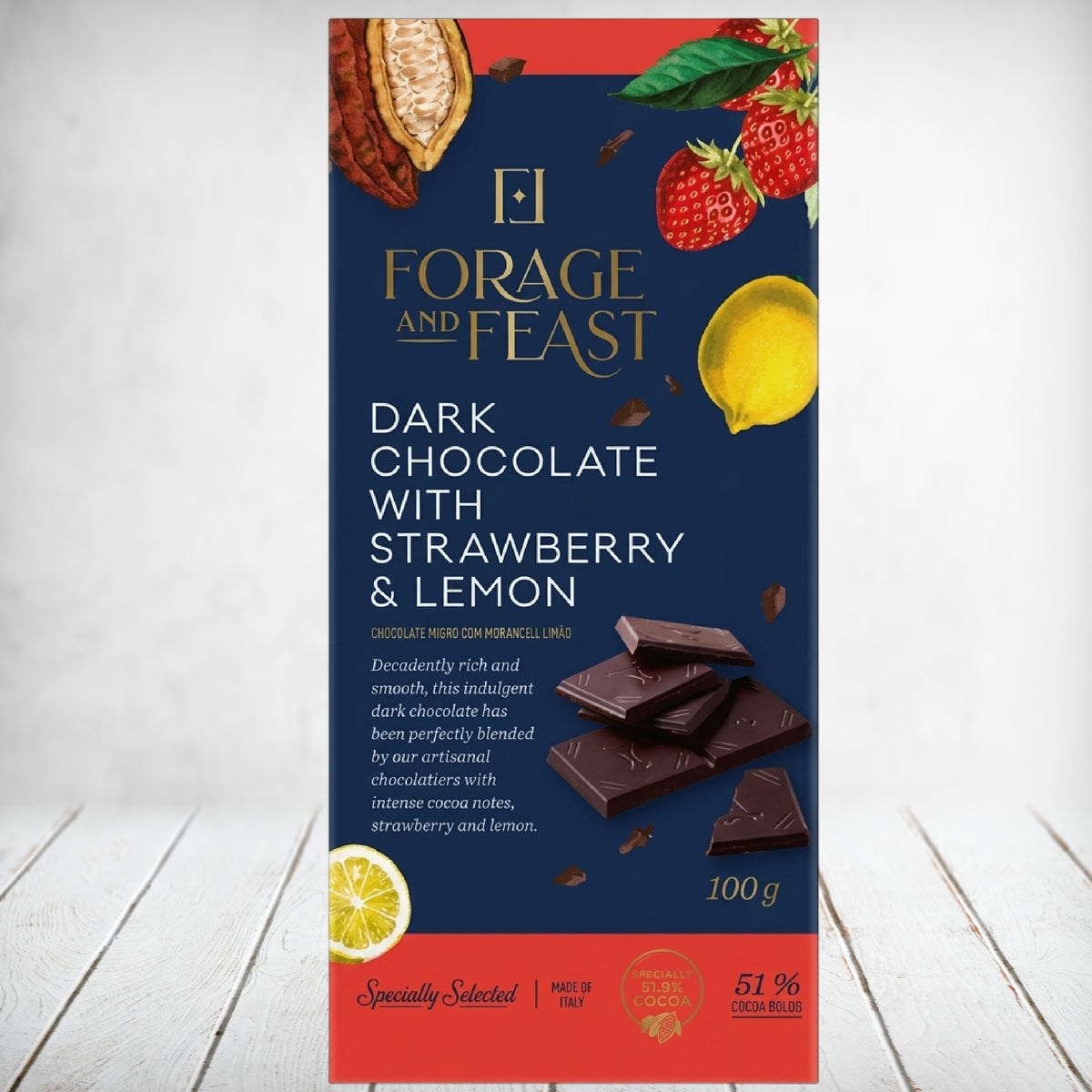 Forage & Feast Strawberry & Lemon 100g