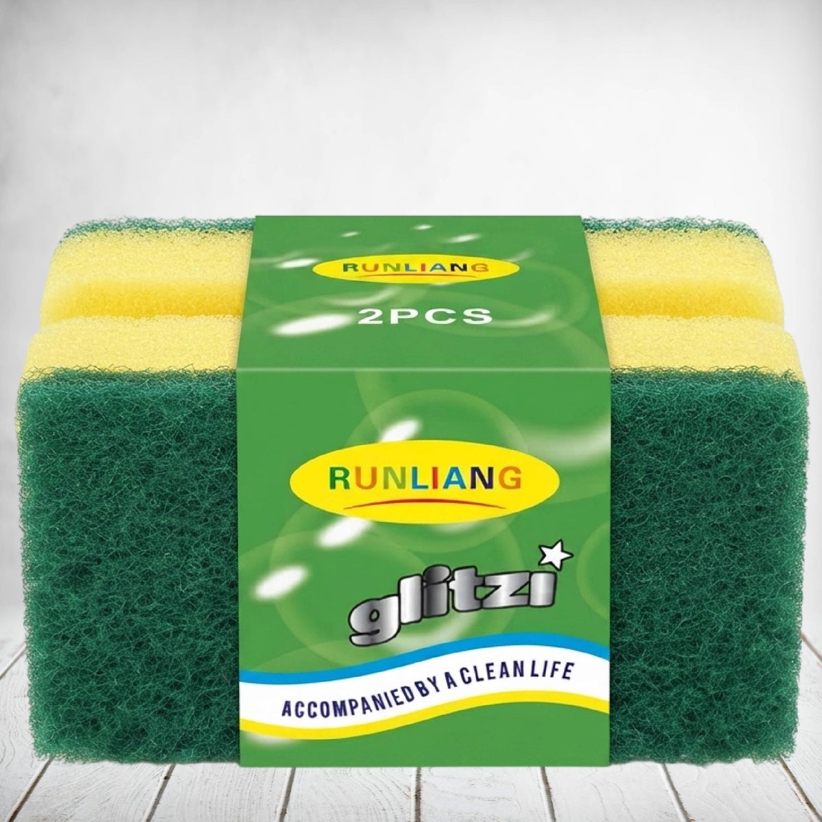 Glitzi Dishwashing Sponge 2pack
