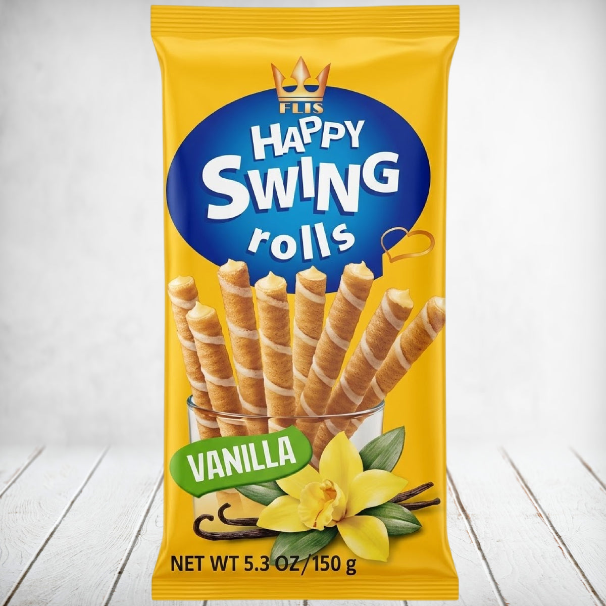 Happy Swing Rolls Vanilla 150g