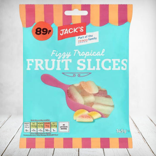 Jacks - Fizzy Tropical Fruit Slices 145g