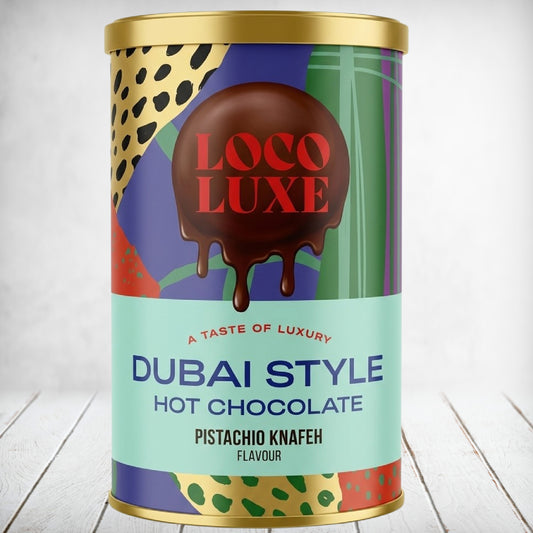 Loco Luxe Dubai Style Hot Choc Pistachio Knafeh Flavour 275g