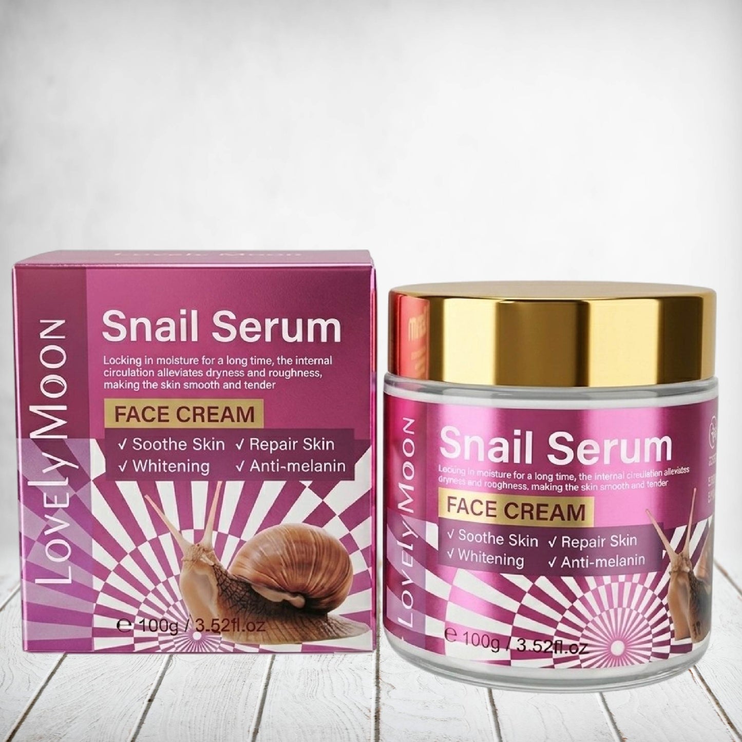 Lovely Moon Snail Serum Face Cream 400g
