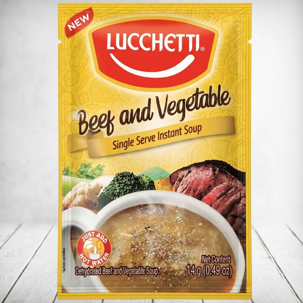 Lucchetti Beef & Vegetable Instant Soup 14g