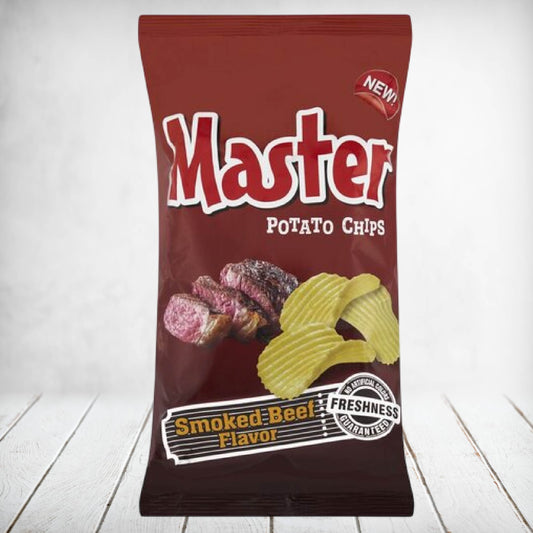 Master Smoked Beef Potato Chips 100g