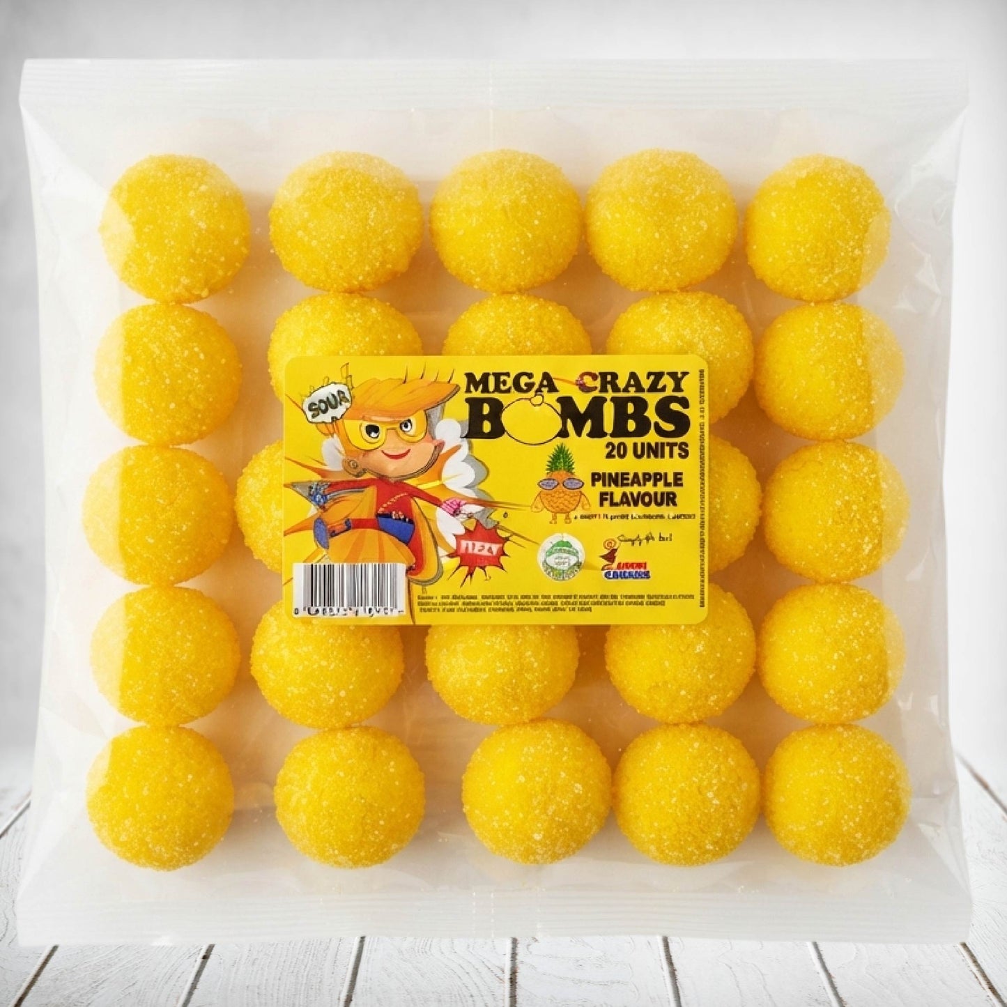 Mega Crazy Bombs - Sour Pineapple 20s