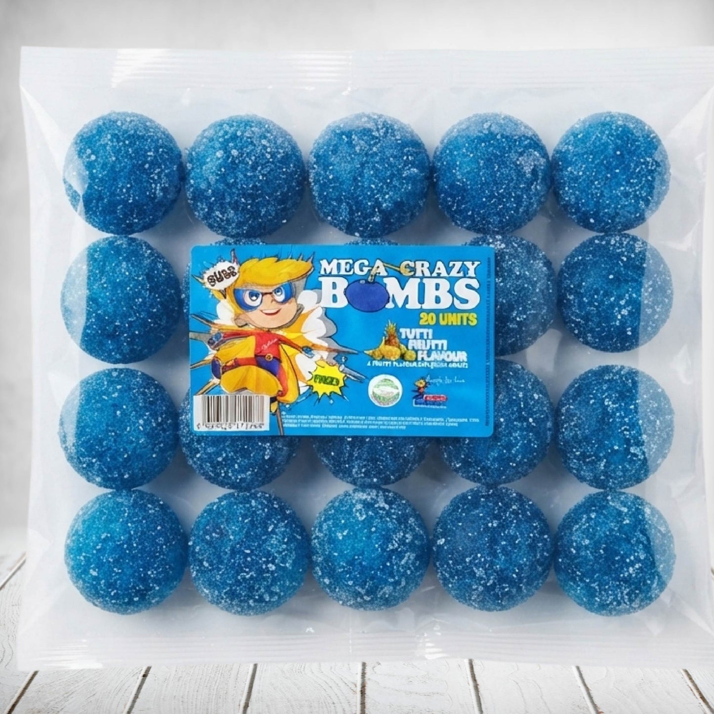 Mega Crazy Bombs - Sour Tutti Frutti 20s