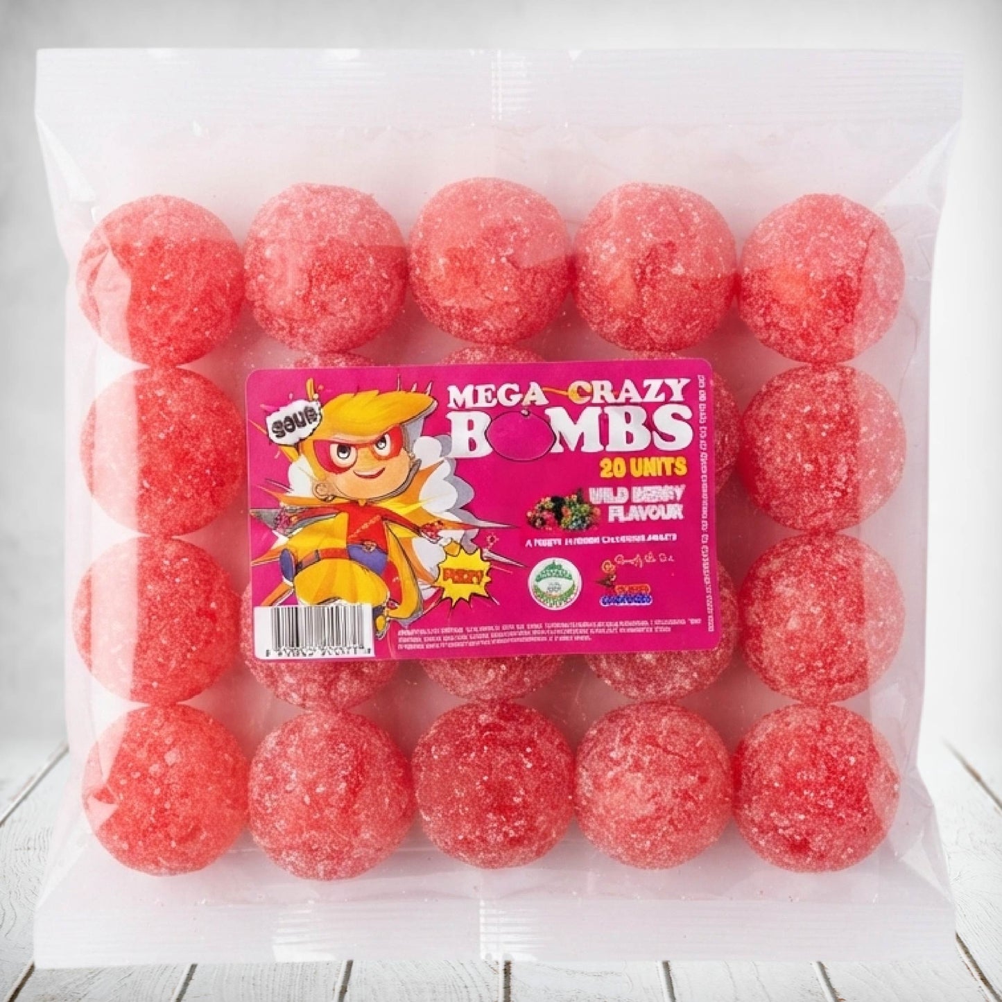 Mega Crazy Bombs - Sour Wild Berry 20s