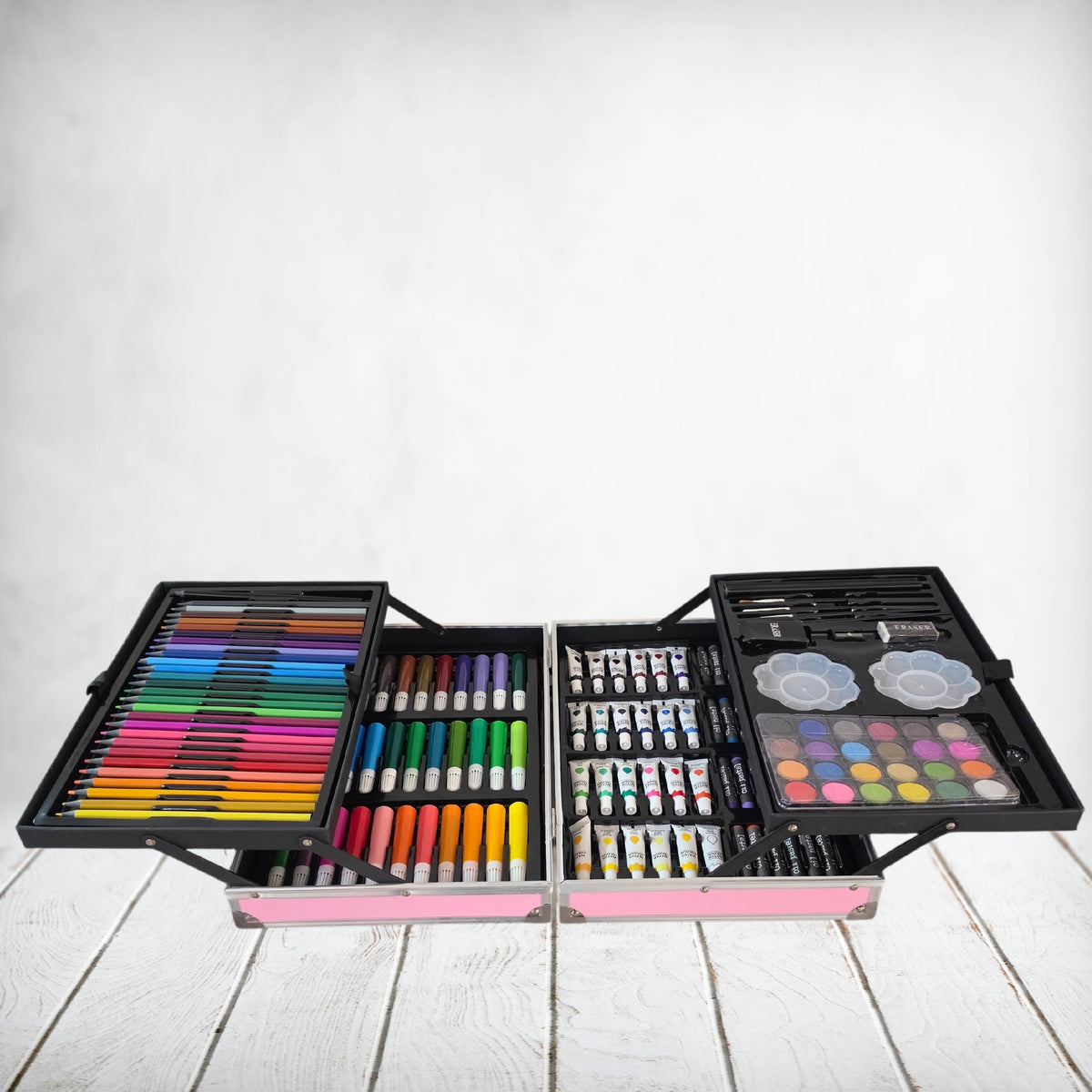 Metal Suitcase Art Set