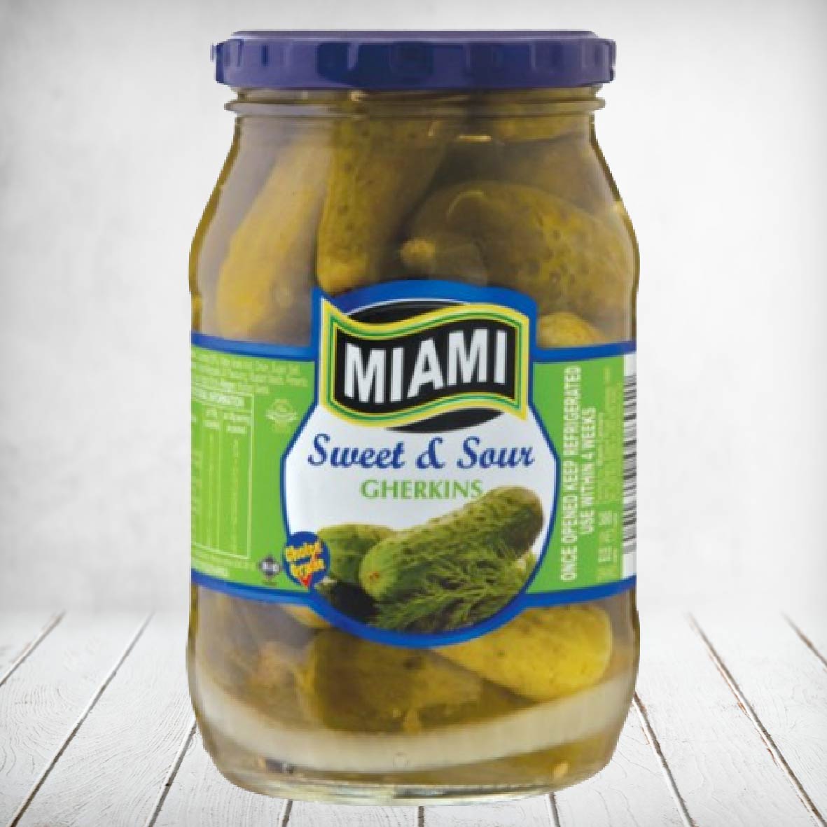 Miami Gherkins Sweet & Sour 380g