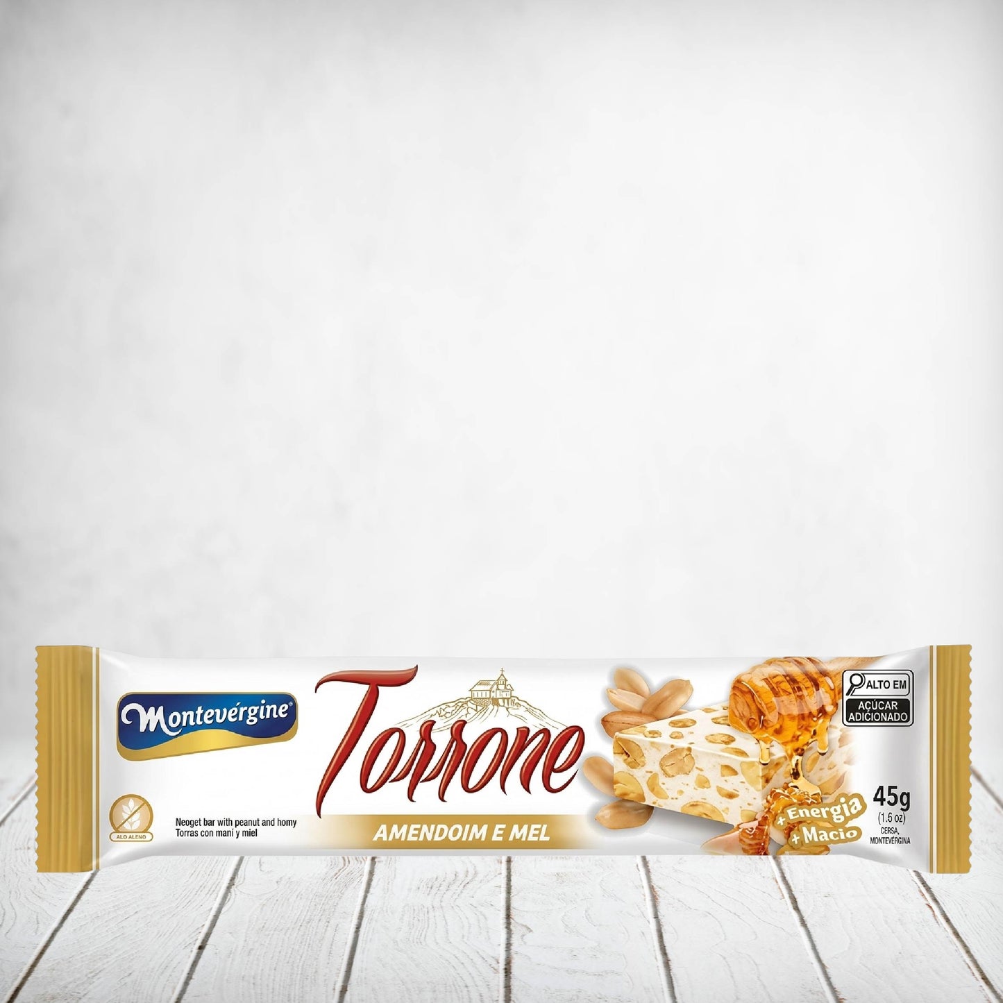 Montevergine Torrone Nougat with Honey & Peanuts 45g
