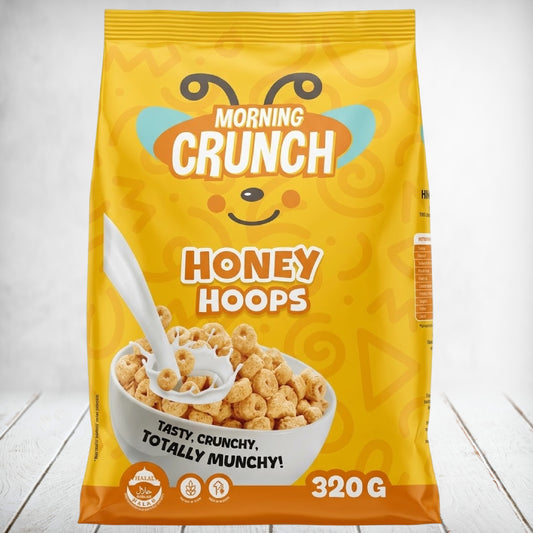 Morning Crunch Honey Hoops 320g