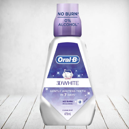 Oral B 3D White Mouth Wash 473ml