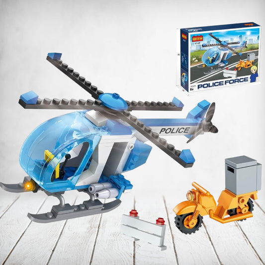 Police Helicopter 164pc - Cogo
