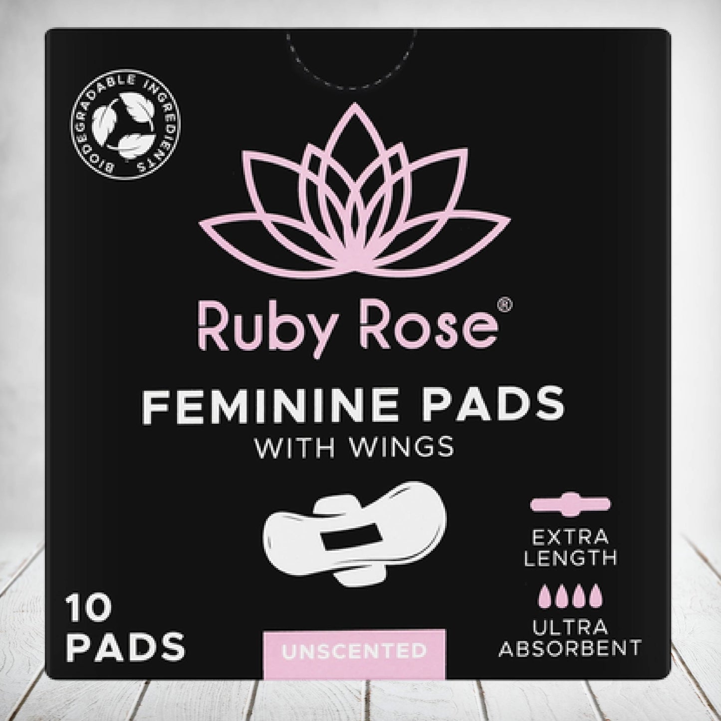 Ruby Rose Feminine Pads 10s Extra Length