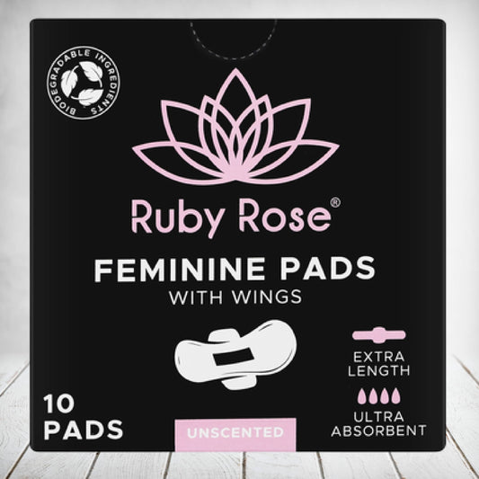 Ruby Rose Feminine Pads 10s Extra Length