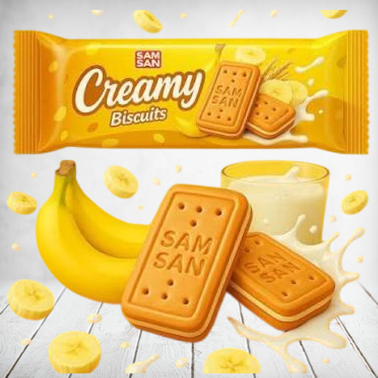 Samsun Creamy Biscuits Banana 40g