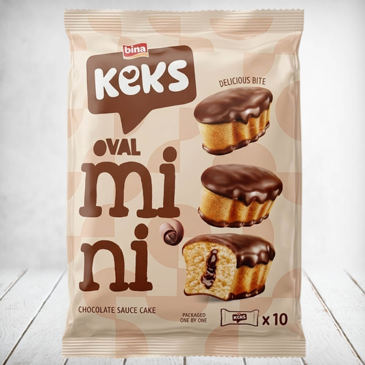 Keks Mini Cupcake Vanilla Choc Sauce 10s