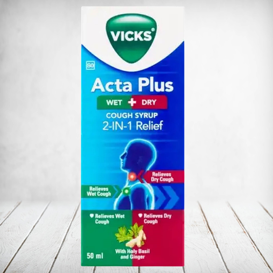 Vicks Acta Plus 2 in 1 Cough Syrup 50ml