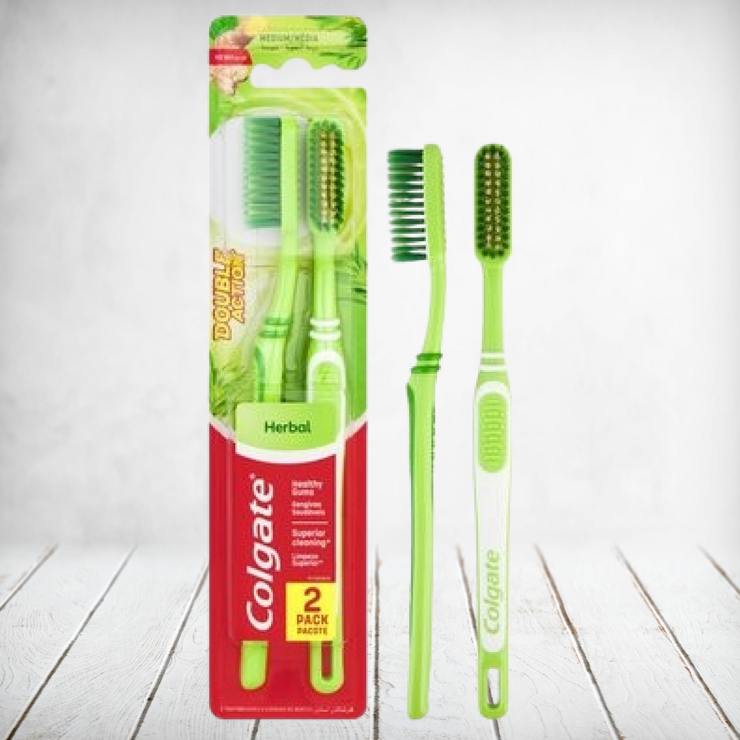 Colgate Herbal Double Action Toothbrush 2pack