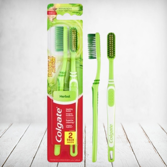 Colgate Herbal Double Action Toothbrush 2pack