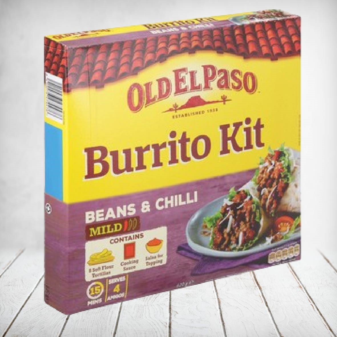 Old El Paso Burrito Kit - Beans & Chilli 620g
