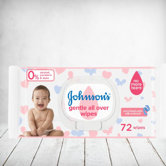 Johnsons Baby Wipes 72s