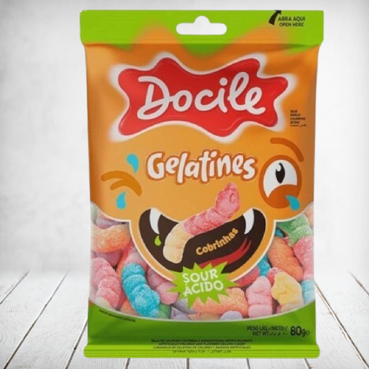 Docile Fruit Worms 80g