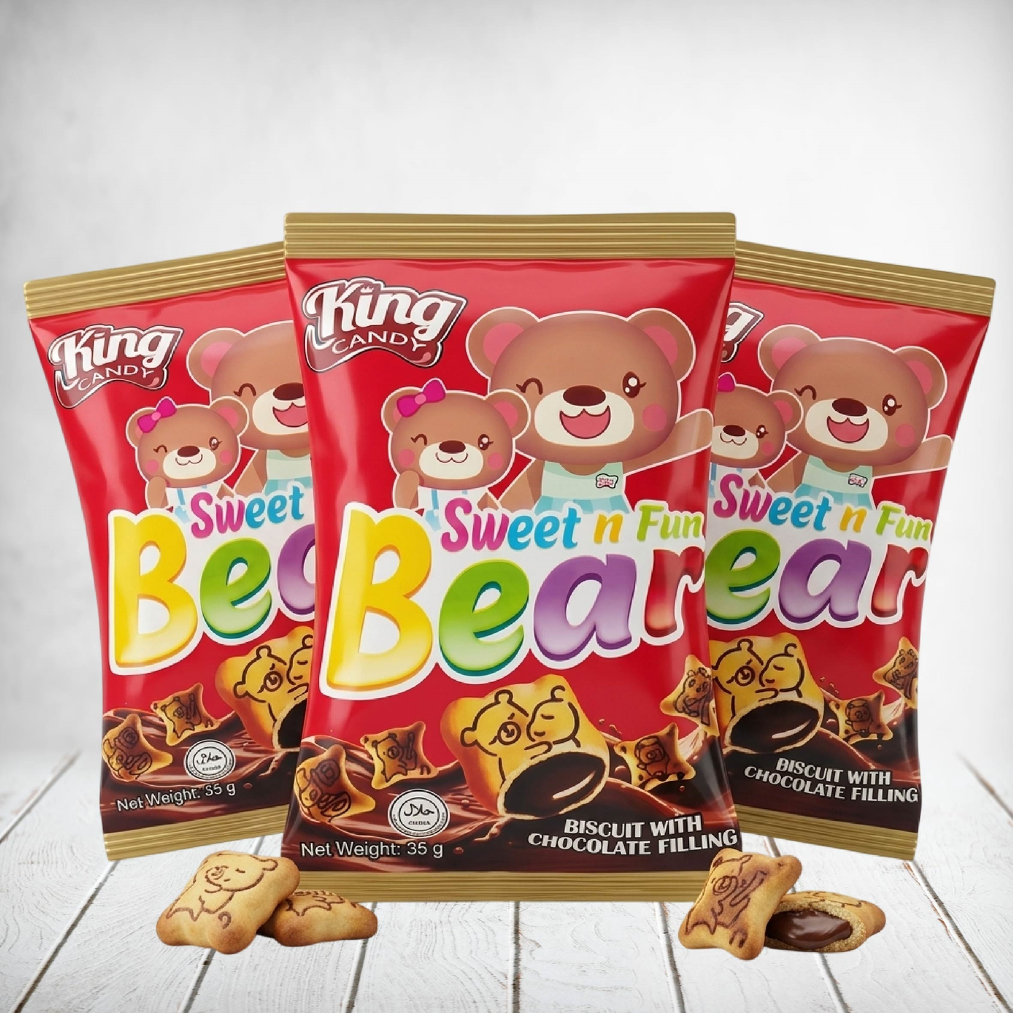 King Candy Bear Cookies 35g