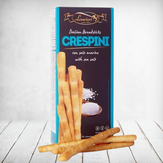 Laurieri Italian Breadsticks Crespini with Sea Salt 125g